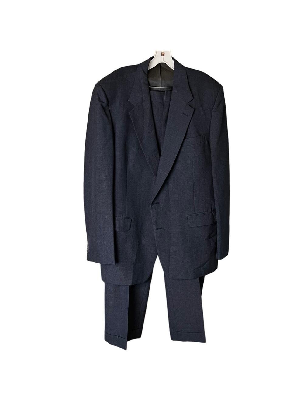 Botany 500 Men’s Vintage Two Piece Suit 44L Check Career Office